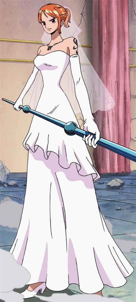 nami wedding dress|One Piece Reveals Nami and Vivi's Wedding Dresses .